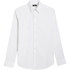 Men - Polyamide Shirts Theory Good Cotton Sylvain Shirt - White