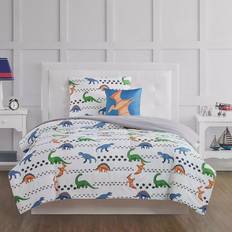 Textiles My World Kids Dino Tracks Bedspread Multicolor (218.44x172.72)