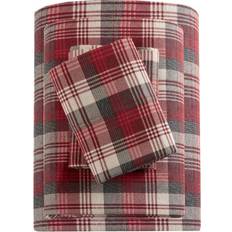 Cotton Bed Linen Woolrich Plaid Bed Sheet Red (274.32x)