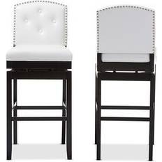 Black Bar Stools Baxton Studio Ginaro Bar Stool 43.1"