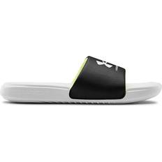 Under Armour Boys' UA Ansa Fixed Slides - White/Black