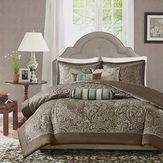 Madison Park Aubrey Bed Linen Blue (264.16x233.68cm)
