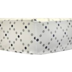 Polka Dots Sheets My Baby Sam The Blue Collection Polka Dot Crib Sheet 28x52"