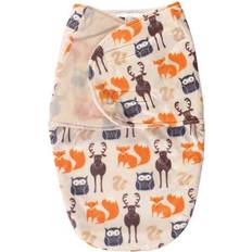 Multicoloured Baby Carriers Hudson Baby Boy Plush Swaddle Wrap Forest