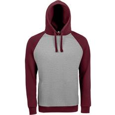 Sol's Felpa Con Cappuccio Raglan Unisex Seattle A Contrasto - Carbone/Nero