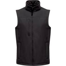 Elastane/Lycra/Spandex - Men Vests Regatta Mens Flux Softshell Body Warmer (Seal Marl)