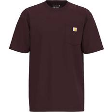 Herren - Lila T-Shirts Carhartt Herren T-Shirt K87 Pocket - Marineblau