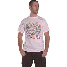 Pink Floyd Maglietta Pollock Prism Unisex Tee - White