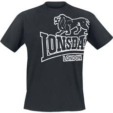 Herren - Polyester T-Shirts Lonsdale Langsett T-Shirt - Schwarz