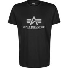 Alpha Industries Basic Reflective Print T-Shirt - Grau/Schwarz/Refl