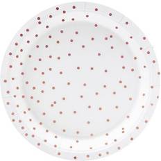 PartyDeco Stoviglie Usa E Getta Con Puntini 18 cm 6 Pz