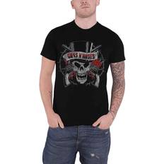 ROCK OFF Guns N' Roses Distressed Skull Men's T-shirt
