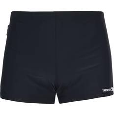 Men - XXS Swimming Trunks Trespass Mens Exerted Contrast Panel Swim Shorts (Black)