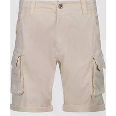 Alpha Industries Crew Cargo Shorts - Jet Stream White