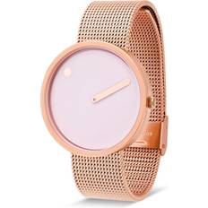 Picto 43382-1120 Rose Gold Medium Pink Rose Gold Mesh Band