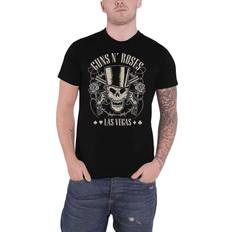 Guns N' Roses: Unisex T-Shirt/Top Hat Skull & Pistols Las Vegas (XX-Large)