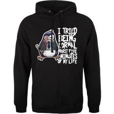 Jumpers Psycho Penguin Mens I Tried Being Normal Hoodie (Black)