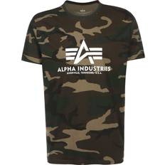 Hombre - Marrón Camisetas Alpha Industries Basic Camo Camiseta - Multicolor