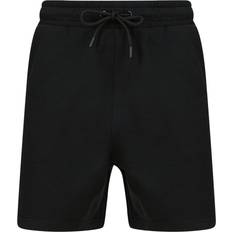 Pelle - Uomo Shorts Felpati Sostenibili Unisex - Nero/Grigio