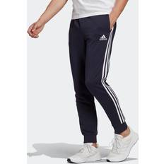 adidas Pantaloni Essentials French Terry Tapered Cuff 3-Stripes - Legend Ink/White