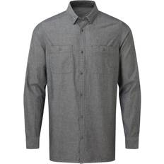 Premier Mens Chambray Organic Long-Sleeved Shirt (Indigo Denim)