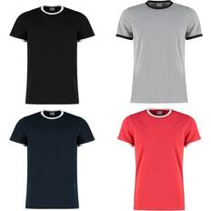 Kustom Kit Mens Ringer T-Shirt (Black/White)