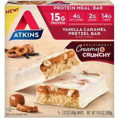 Atkins bar Atkins Protein Meal Bar Vanilla Caramel Pretzel 10.6 oz 1 pcs