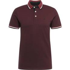 Hombre - Morado Polos Jack & Jones Camiseta 'Paulos' Rouge