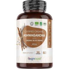 WeightWorld Ashwagandha With Organic Black Pepper 180 Stk.