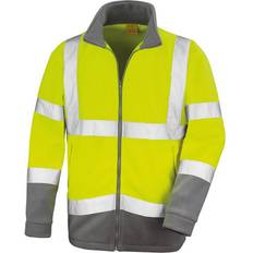 Kleding Result Core Mens Reflective Safety Micro Fleece Jacket (Yellow)