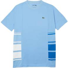 Lacoste blue t shirts Lacoste Sport Crew Neck T-shirt Blue/White