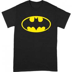 Gule - Unisex T-skjorter DC Comics Batman Unisex T-Skjorte Med Logo - Gul/Svart