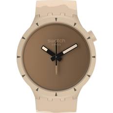 Brown Wrist Watches Swatch Big Bold Bioceramic Desert (SB03C101)