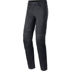 Pantaloni da moto Alpinestars Cerium Tech Stretch Riding Denim Black Rinse, Taglia: