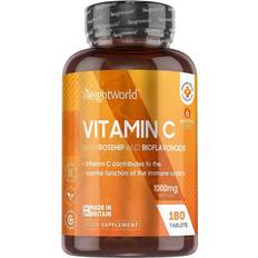 WeightWorld Vitamins & Minerals WeightWorld Vitamin C with Rosehip and Bioflavonoids 1000mg 180 pcs