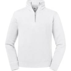 Russell Athletic Authentic Zip Neck Sweatshirt - Gris/Rouge/Bleu