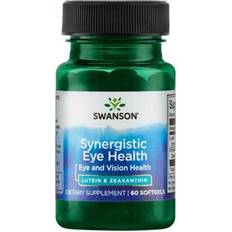 Lutein Swanson Synergetisk Øjensundhed Lutein & Zeaxanthin 60 Bløde Kapsler 60 stk