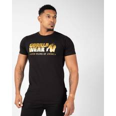 Gull Overdeler Gorilla Wear Classic T-Shirt - Black/Gold