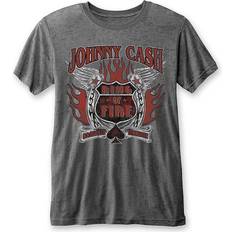Johnny Cash: Unisex T-Shirt/Ring of Fire (Burnout) (XX-Large)