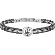 Homme Bracelets Maserati Bracelet JM219AQH13 Acier inoxydable, Céramique Gris