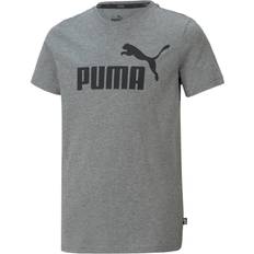 L Magliette Puma Essentials Logo Youth T-Shirt - Grey Heather (586960-03)