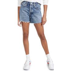 Agolde Parker Long Shorts Skywave Indigo