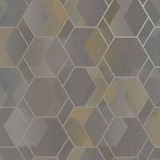 Wallpapers Holden Asik Geo Grey Yellow Wallpaper wilko