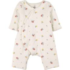 1-3M Pigiame Petit Bateau Floral One-Piece