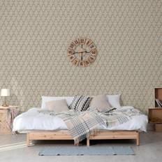 Dutch Wallcoverings Wallpaper Geometric Gold and Green