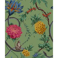 Belgravia Decor Forbidden Fruit Green Wallpaper