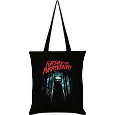 Red Totes & Shopping Bags Grindstore Furday The Purrteenth Tote Bag (One Size) (Black/Red)