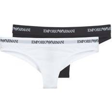 Bianco - Uomo Mutande Emporio Armani Culotte e slip CC317-PACK DE 2 - Nero