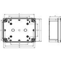 Schneider Electric NSYTBP191210H PC-kabinet 105 x 192 x 105 Polykarbonat Gråhvid (RAL 7035) 2 stk