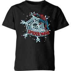 Marvel The Amazing Spider-Man Snowflake Web Kids' Christmas T-Shirt 5-6